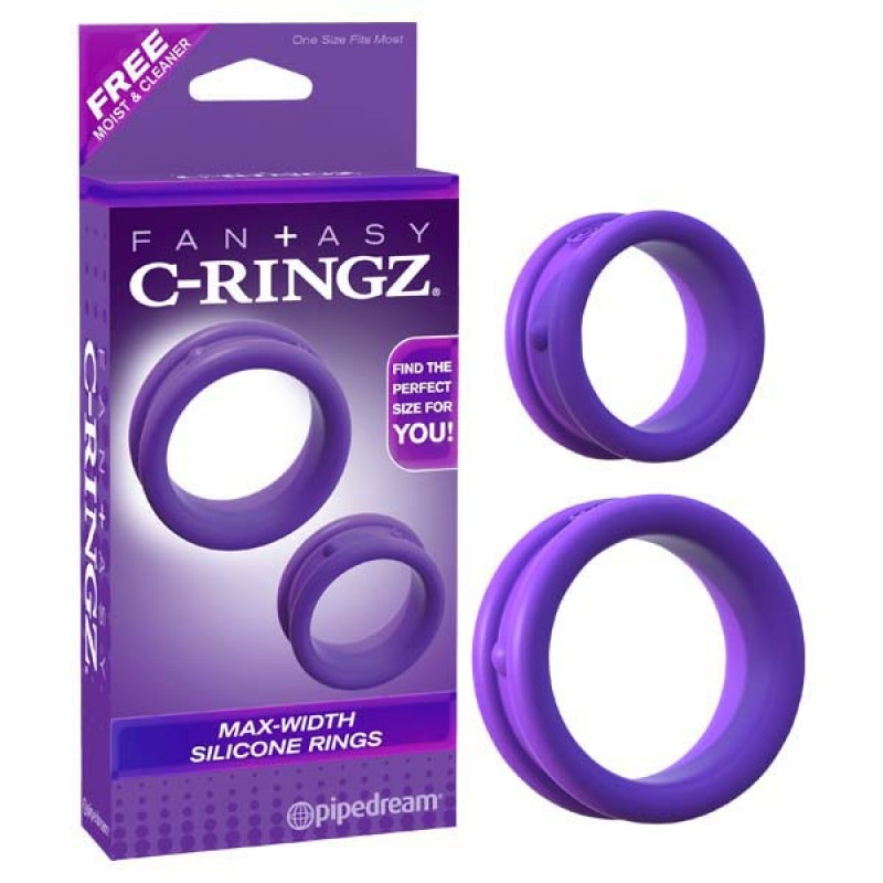 Fantasy C-Ringz Max Width Silicone Rings - Purple